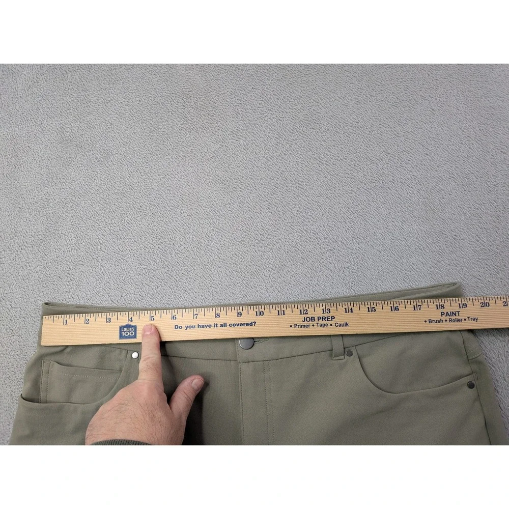 VRST Slim Fit Chino Pants Mens Size 38x32 Khaki Stretch Casual Dress Work